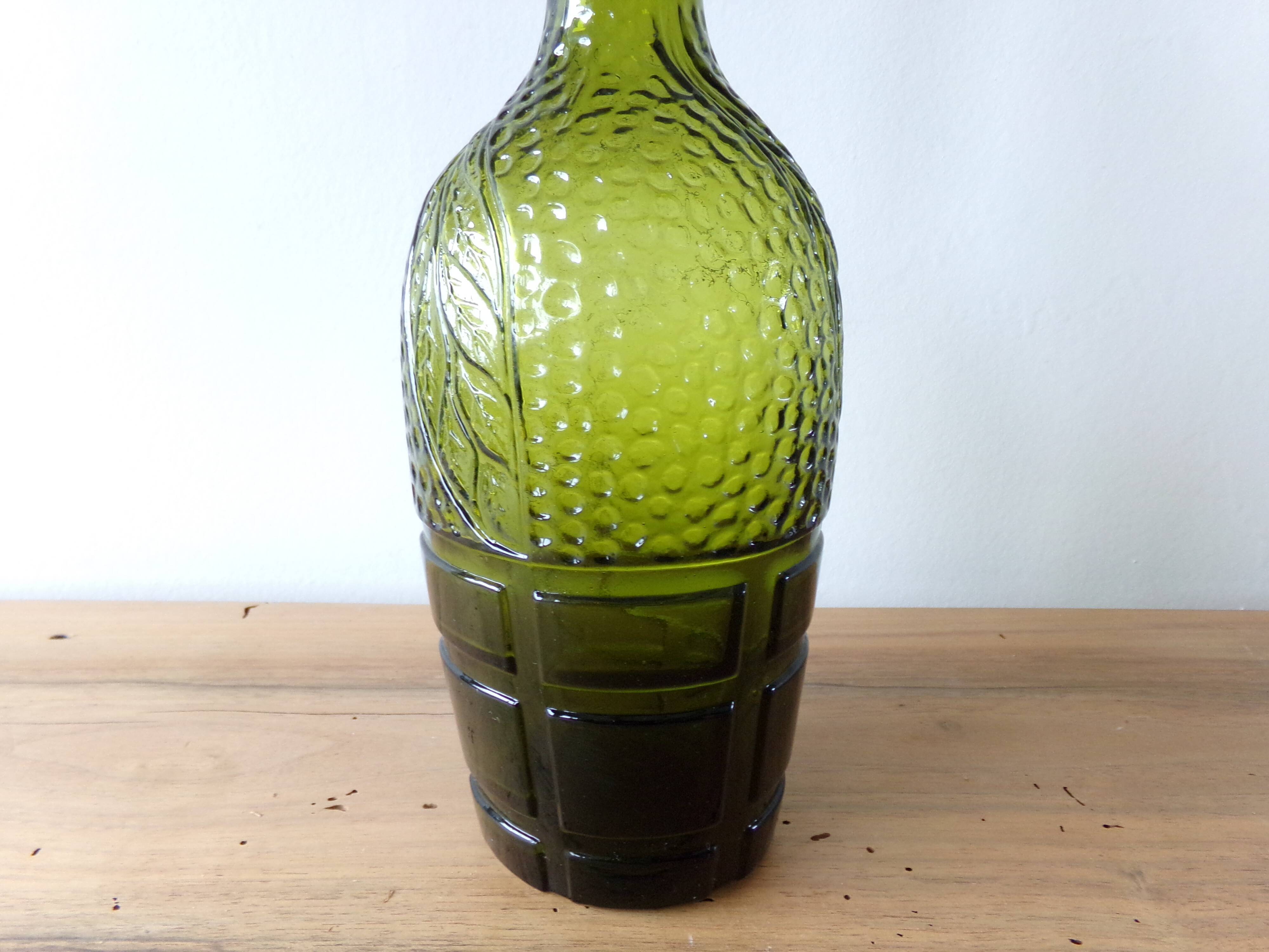 Fancy green antique bottle