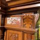 Walnut Cabinet with Marble Inlays Renaissance Style