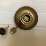 Brass cellar rat candle holder with its fly