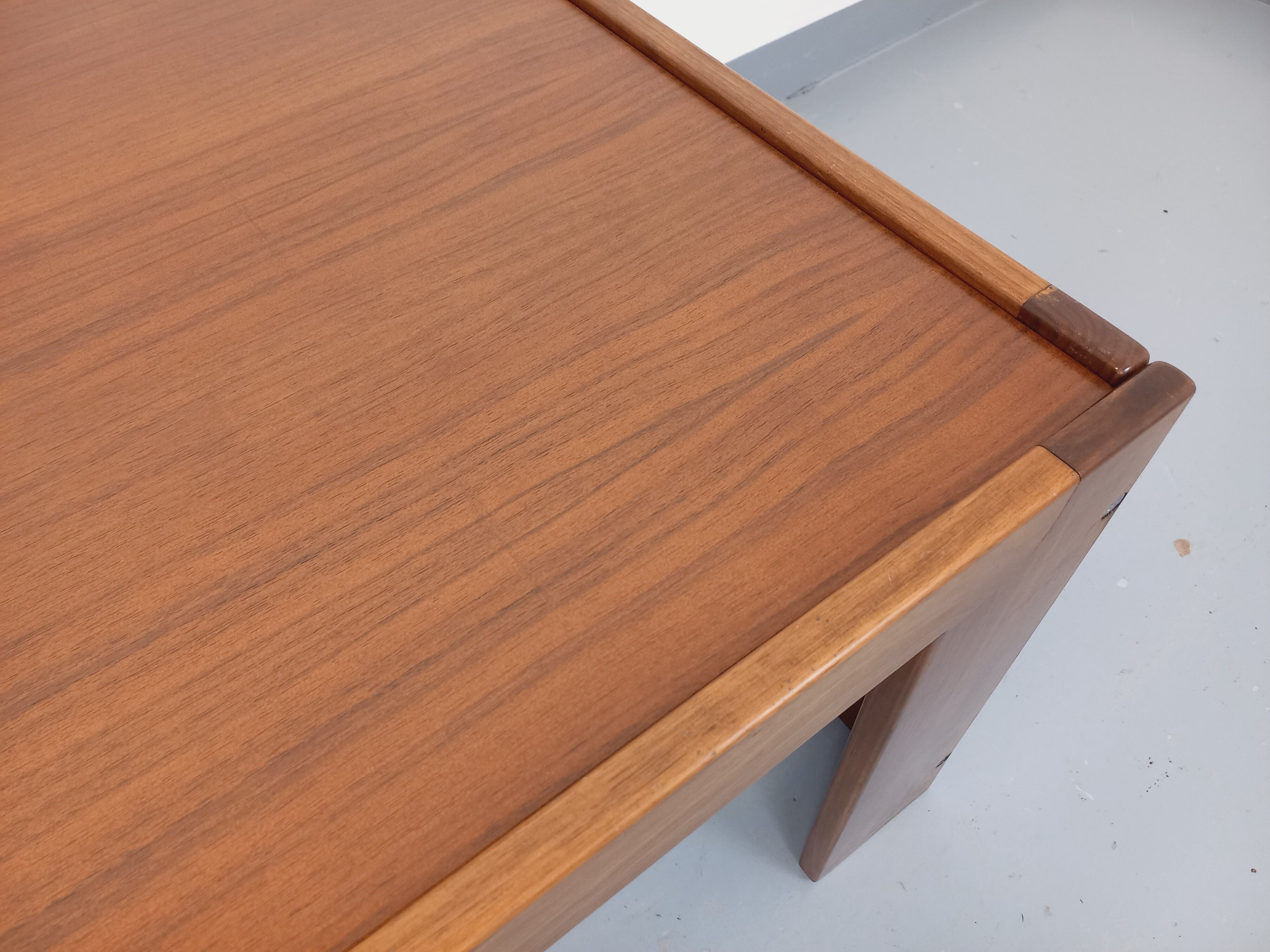 Vintage Italian square coffee table by Afra and Tobia Scarpa for Cassina