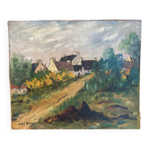 Huile sur toile Bretagne