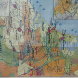 School map "Benelux" Belgium, Nederland and Luxembourg