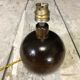 Old wooden ball lamp foot
