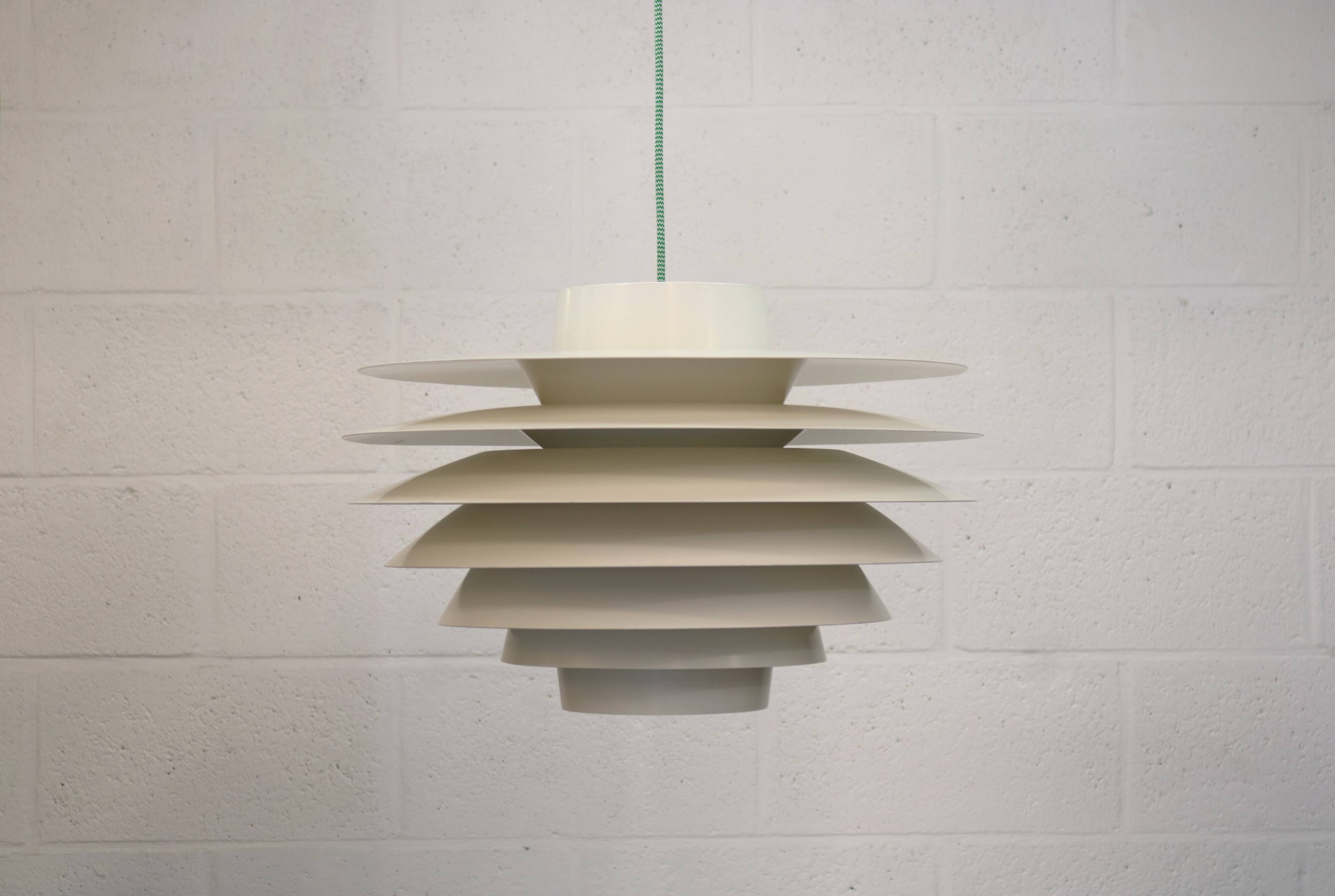 XL Verona Pendant Lamp by Svend Middelboe for Nordisk Solar - 1980s Scandinavian