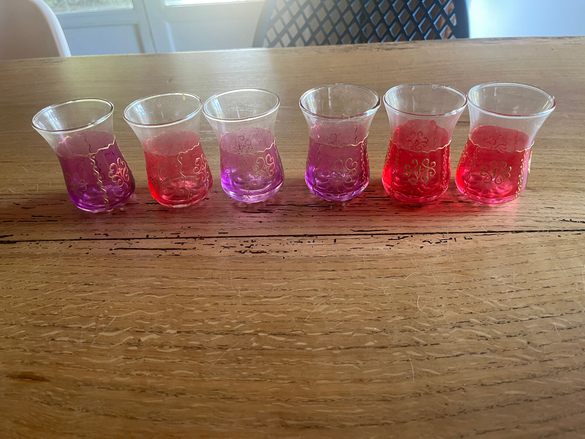 Moroccan tea glasses