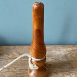 Old bilboquet in varnished wood