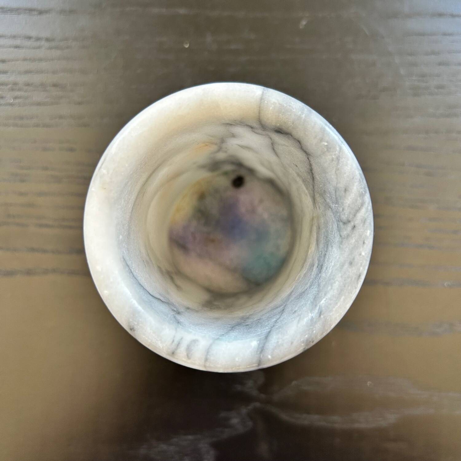 Grey marble vase