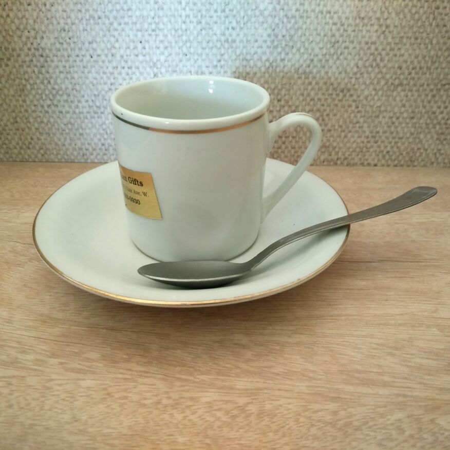 Tasse à Expresso à Double Paroi Tasse à café italienne en céramique blanche  Pure et ensemble de soucoupe porcelaine tasse à thé au lait blanc pur