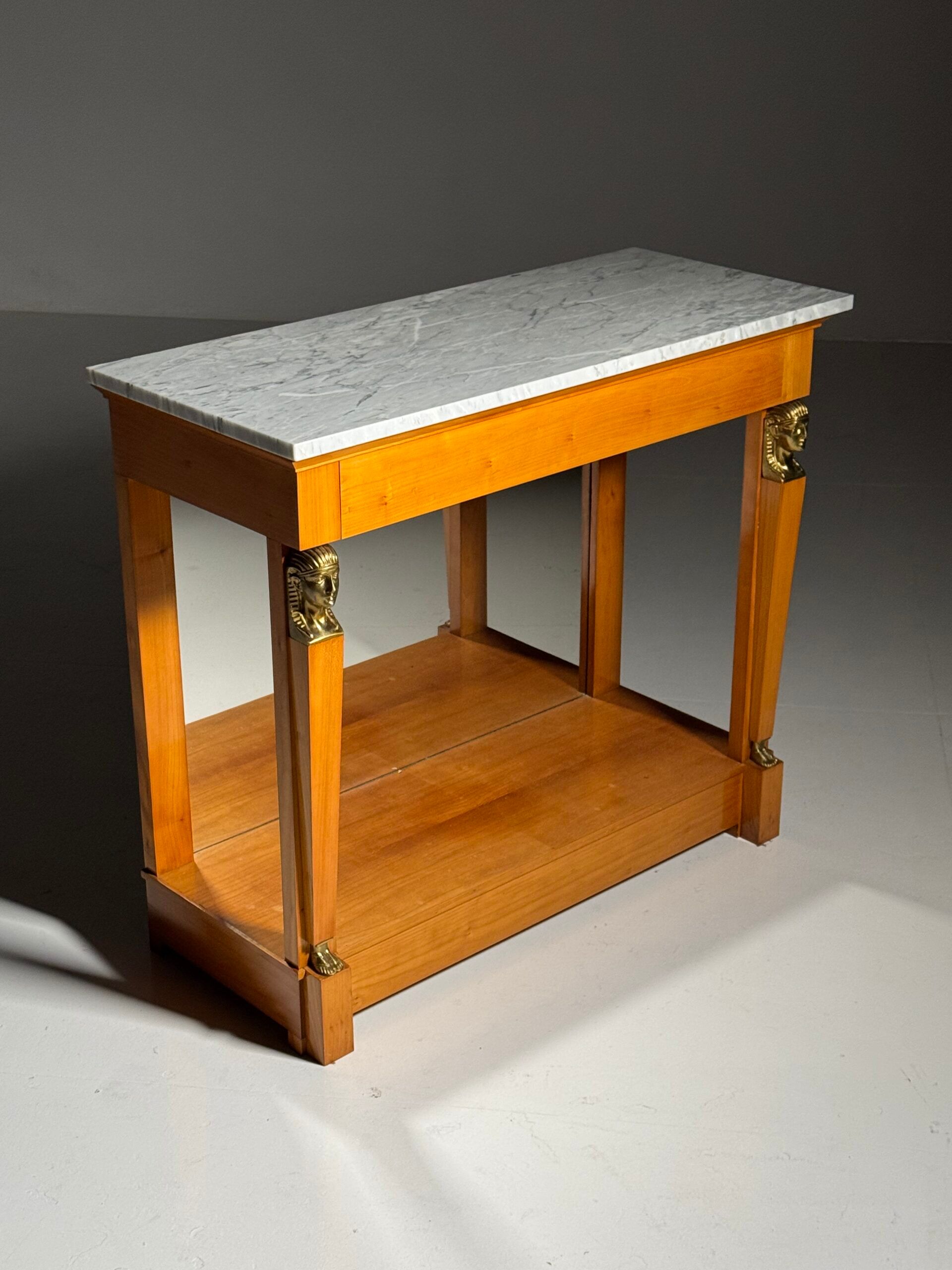 Empire style trumeau with marble top