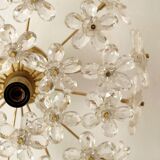 Ceiling flowers in murano glass and brass