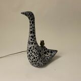 Zoomorphic lamp by dominique marino for le vaucour vallauris, free form of the 50s.