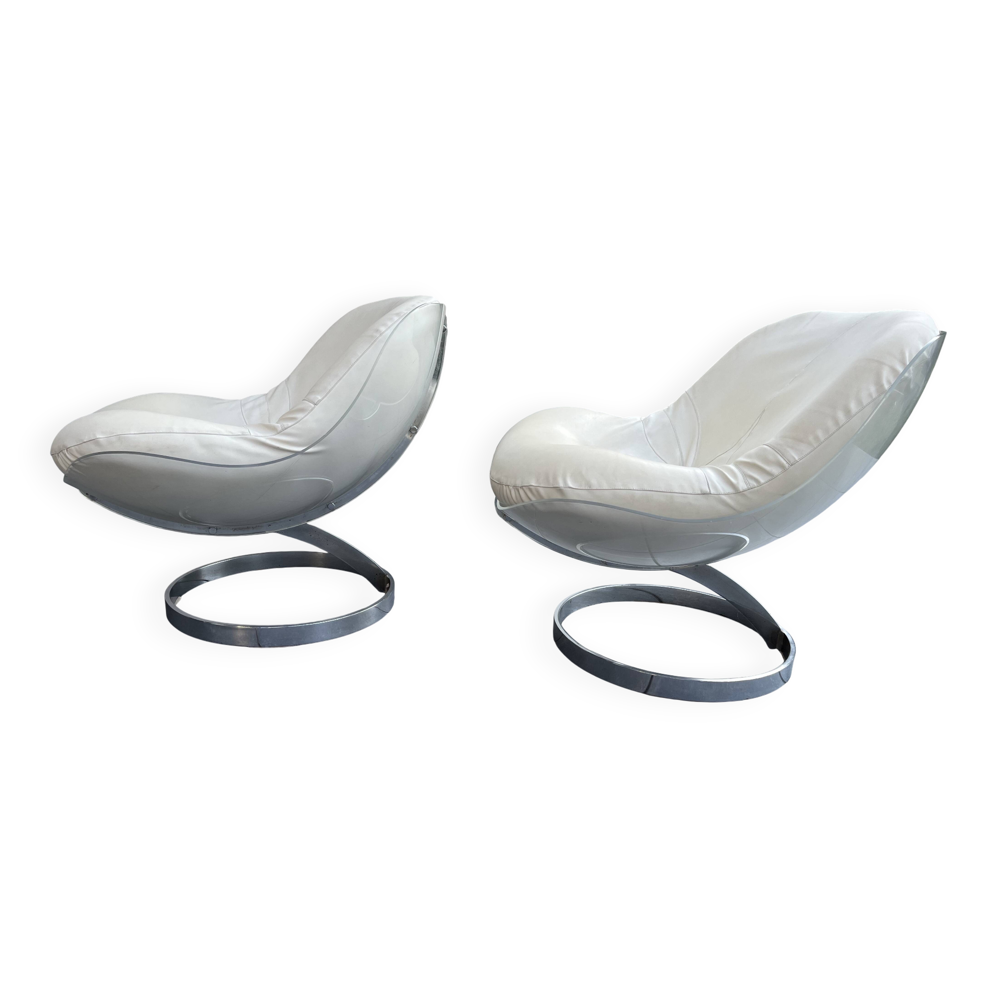 Pair of Armchairs model Sphere by Boris Tabacoff for MMM 1970