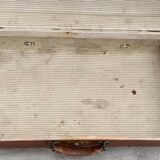 Old brown suitcase