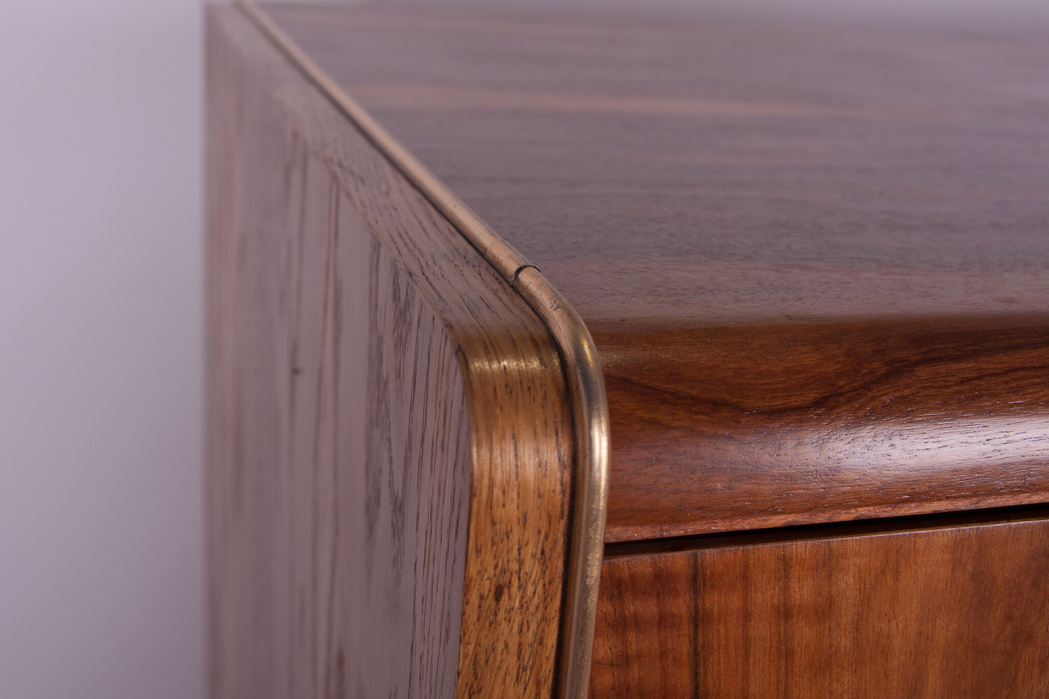Ash & Walnut Wardrobe by Bohumil Landsman for Jitona, 1960s