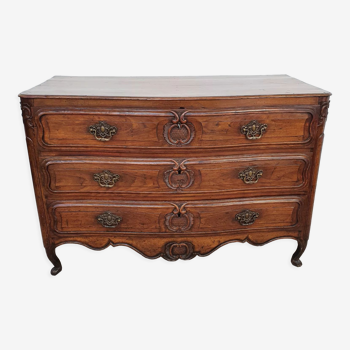 18th century curved chest of drawers