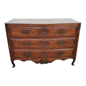 18th century curved chest of drawers