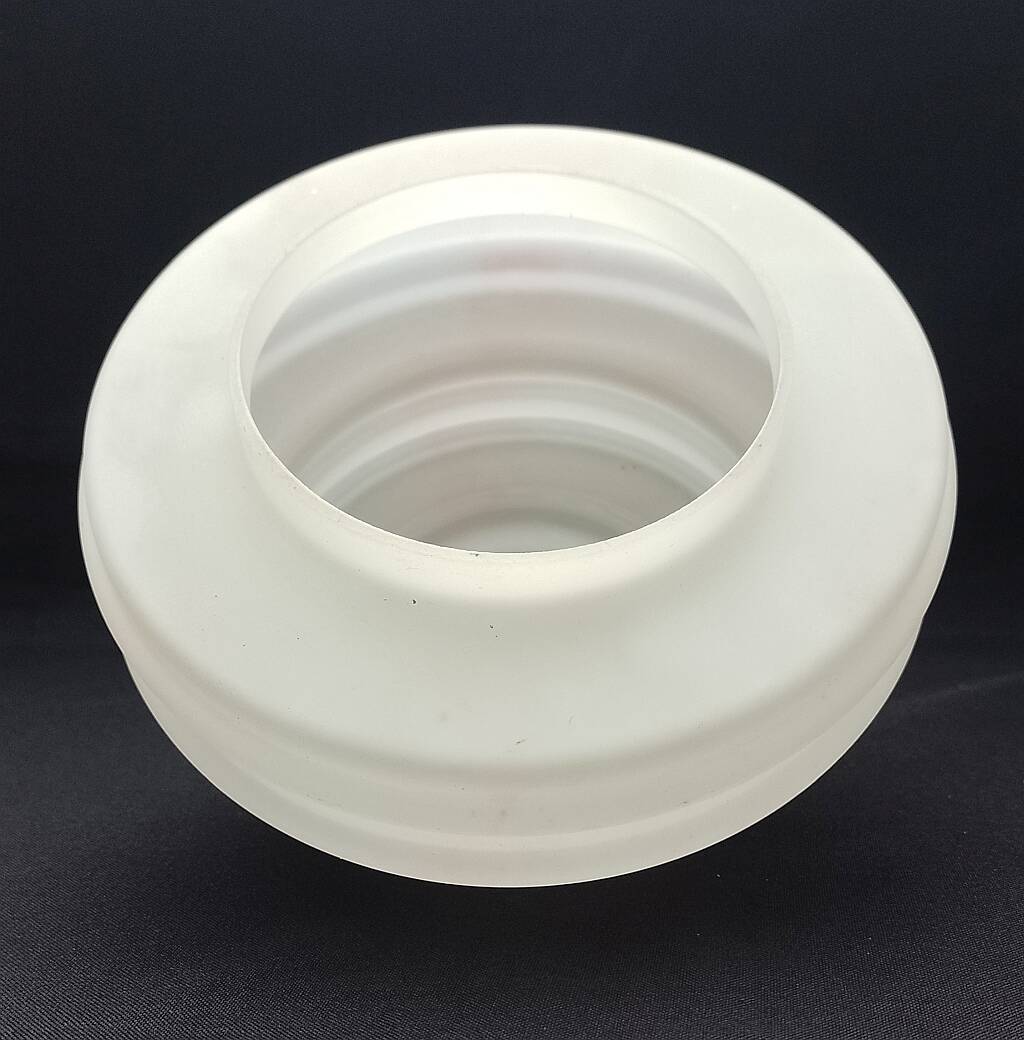 Art Deco Lampshade Glass Marbled Pattern White & Pink Birthday Cake