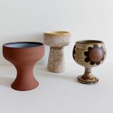 Set of five vintage vases