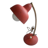 50's red granite paint desk lamp from the brand: aluminor nice