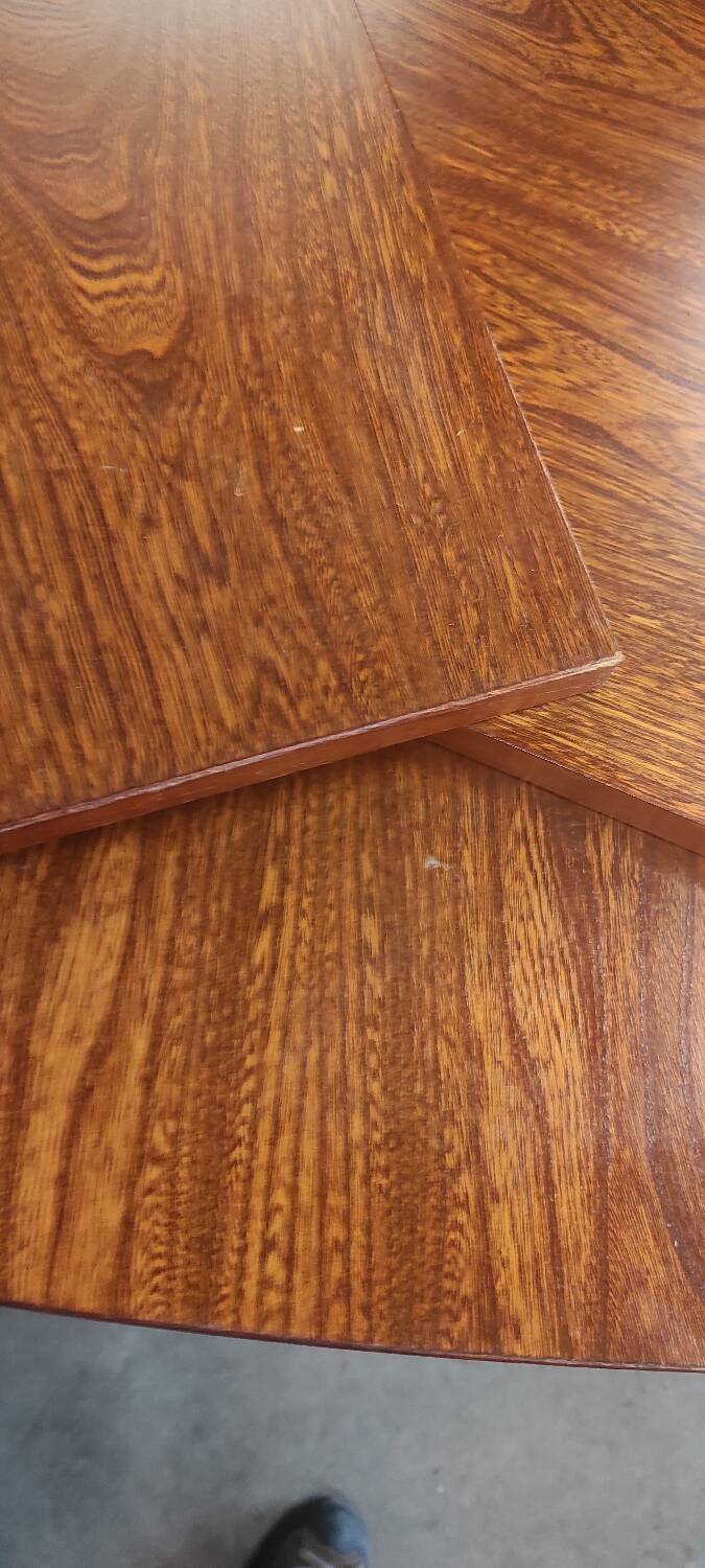 Baumann vintage Scandinavian style oval table with extension