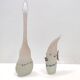 Handmade Scavo Glass Bottle / Vase by Luigi Mellara, Italy