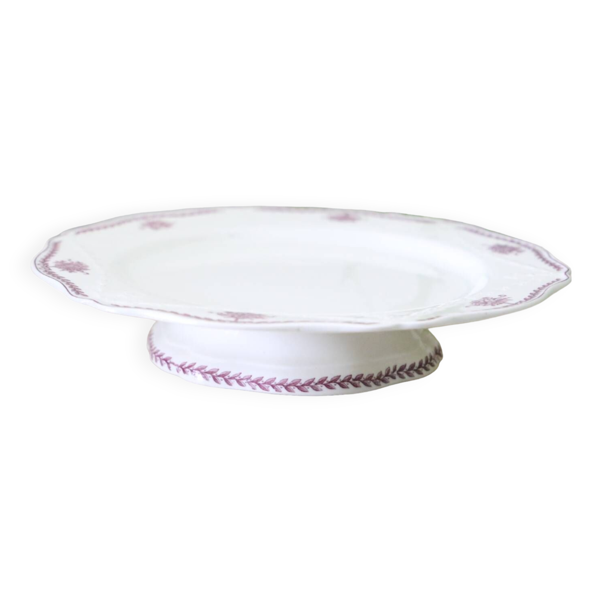 Mounted plate, serving dish, Wegwood, La Paix service