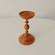 Vintage turned wooden candle holder