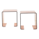 Pair of pink side tables, designed by Roche Bobois, 1970s.