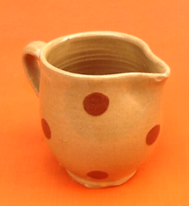 Milk jug / Traditional Savoyard polka dot ceramic cream