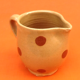 Milk jug / Traditional Savoyard polka dot ceramic cream