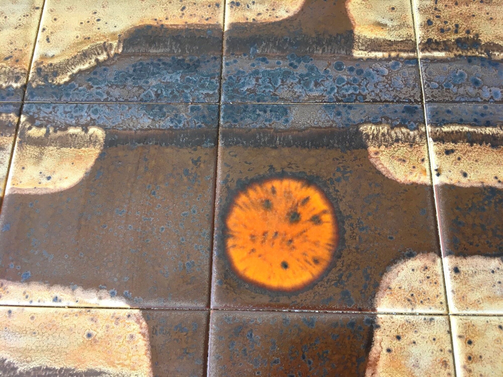 1960s vintage Vallauris ceramic coffee table