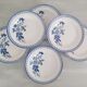 6 plates old earthenware Digoin Sarreguemines model annick vintage