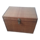 Wooden trunk with braiding