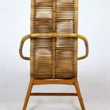 Mid-century rattan rocking chair, 1960s