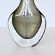 Nils Landberg black glass "Sommerso" vase Orrefors Sweden 1950