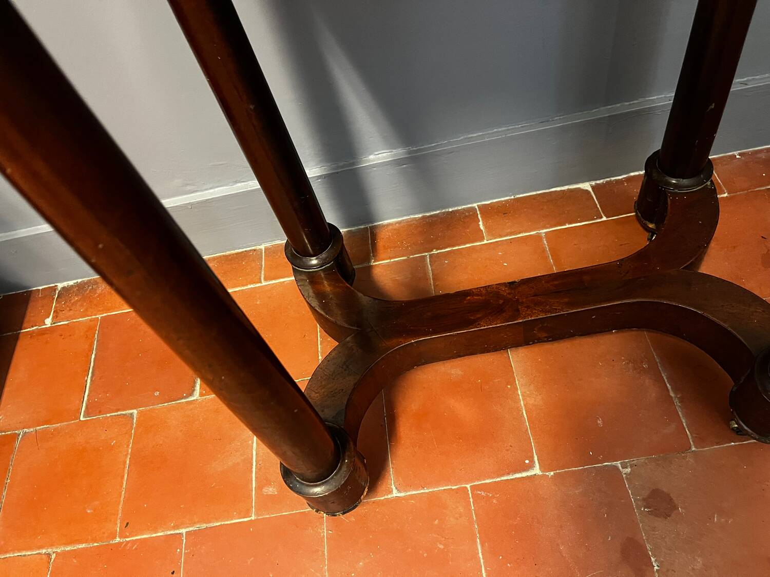Empire period mahogany workbench