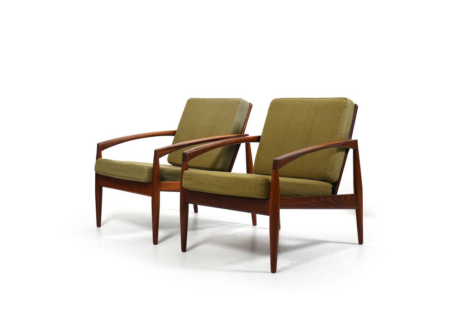 Pair of Kai Kristiansen 'Paper Knife' Easychairs 1960s