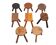 Set of 8 original Milk stools 1950s Holland