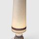 Large Vintage Ceramic "Fat Lava" and Chrome Floor Lamp, 1970s