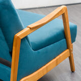 Vintage sofa, convertible, cherry, restored