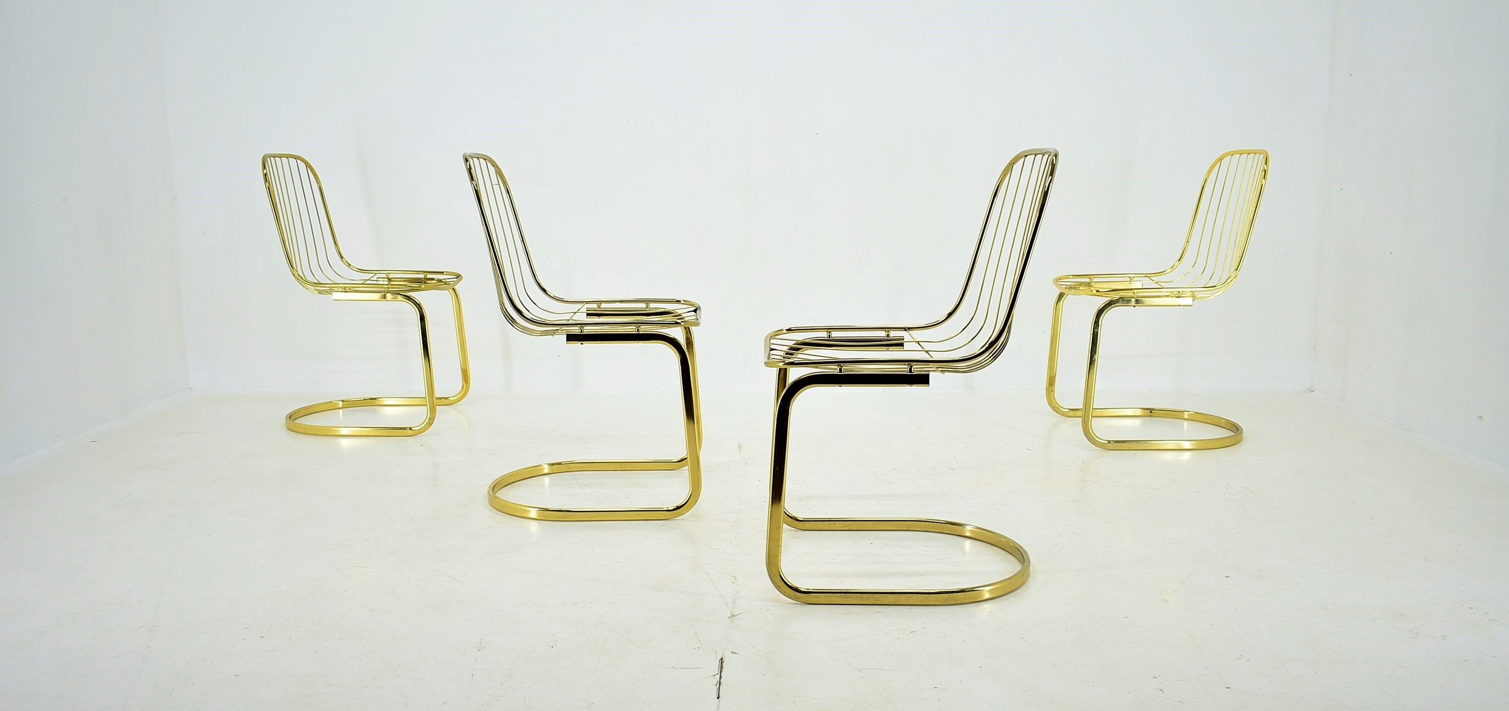 Set of 4 chairs, Italy, 1970s