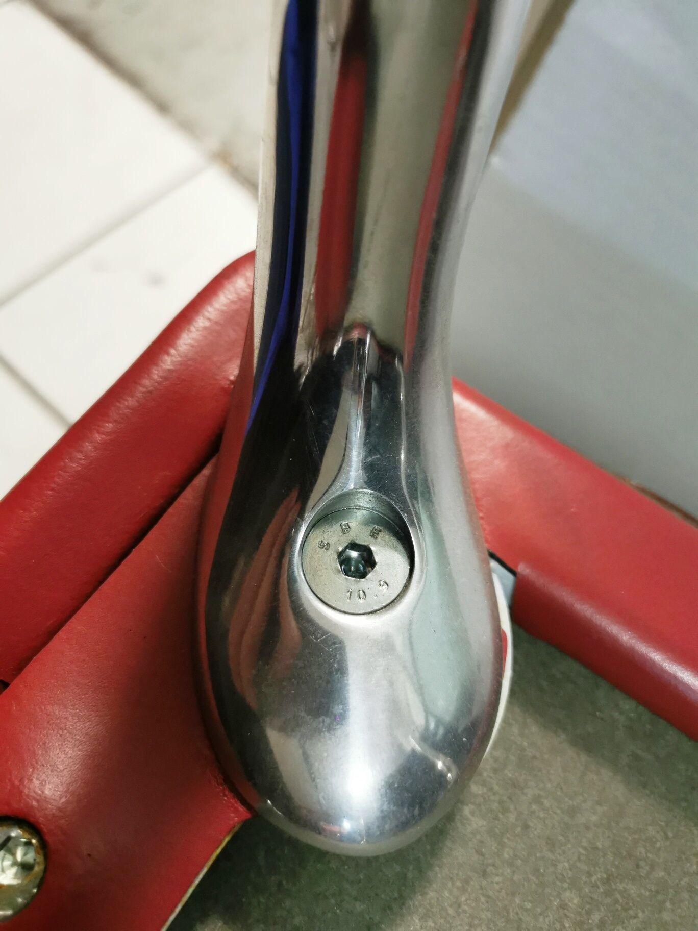 Vintage red leather chair