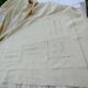 Old great days sheet & returns ecru linen canvas - (circa 1900) never used 228 x 290 cm
