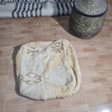 Pouf berbère bohemian fait main 60 X 60 X 25 CM
