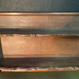 Double wooden wall shelf