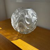 Vase en cristal lalique france – modèle “vibration” (2006) – parfait état