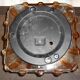 Old ceiling lamp vintage glass 70
