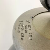 Large Grey Enamel Industrial Factory Lamp from Elektrosvit, 1960s