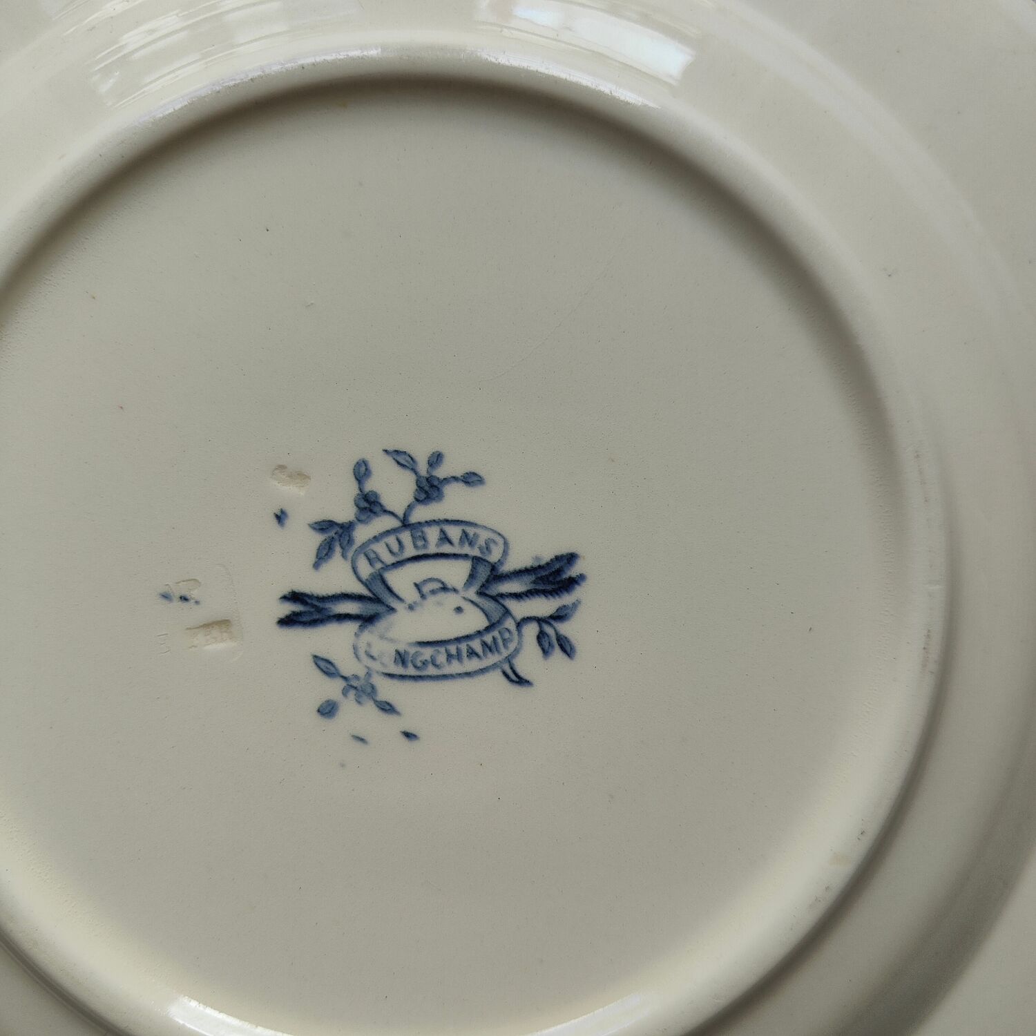 Ironstone plate Longchamp