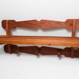 60's coat rack in solid beech